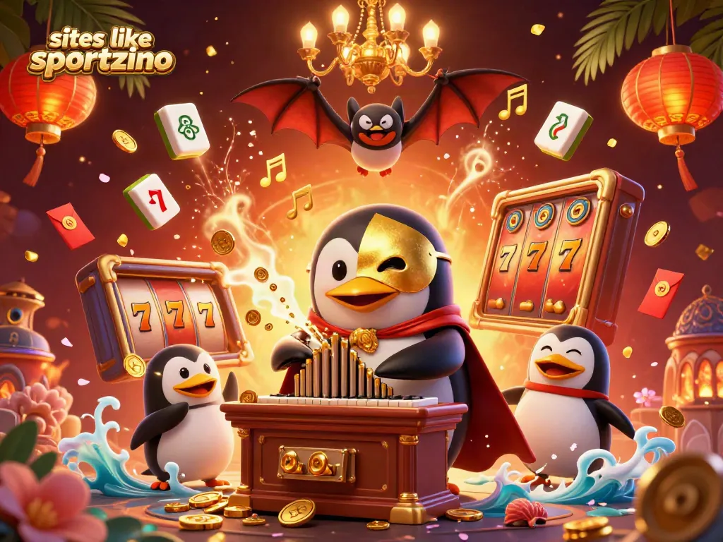 Spin and win with exciting sites like sportzino featuring 3D characters and casino elements.