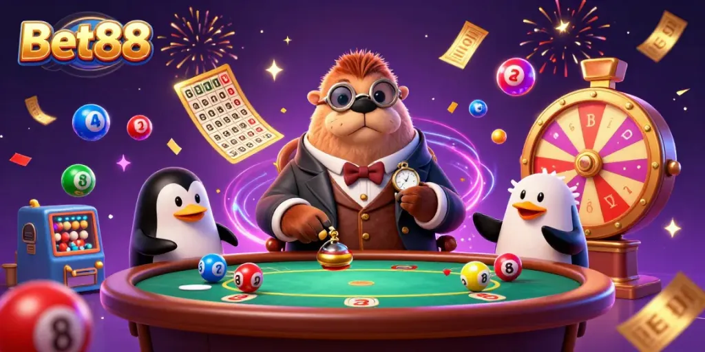 Bet88 mở ra không gian cá cược thú vị với các nhân vật sinh động và hiệu ứng chúc mừng, người tham gia trải nghiệm.