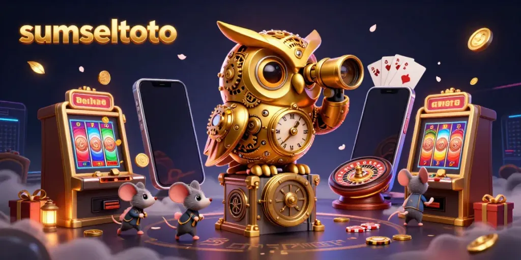 Engage with sumseltoto's vibrant casino world, featuring dynamic gaming elements and lively characters.