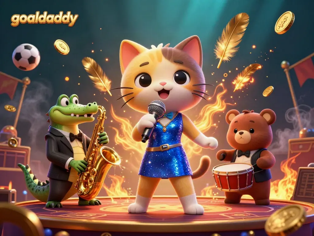 Experience goaldaddy's exciting casino atmosphere with charming characters and dynamic game elements.