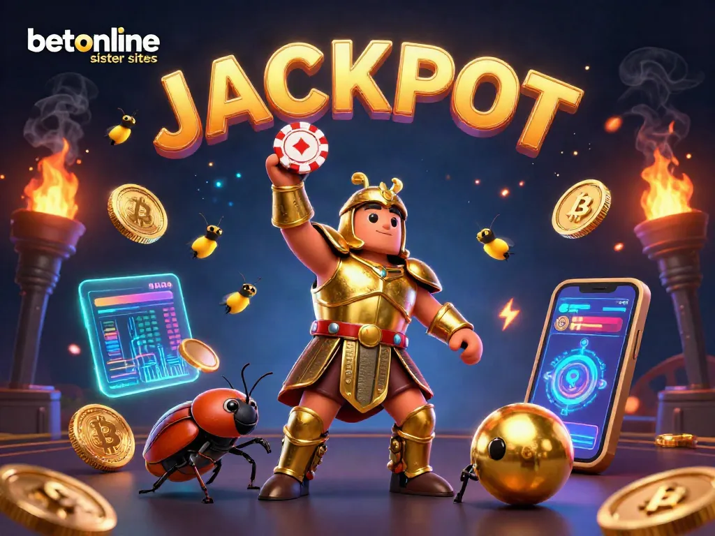 Engage with betonline sister sites through our vibrant illustration of victory in gambling.