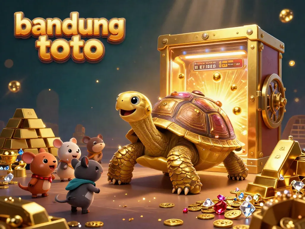 Experience thrilling gameplay at bandung toto with a vibrant casino arcade scene filled with treasure and excitement.