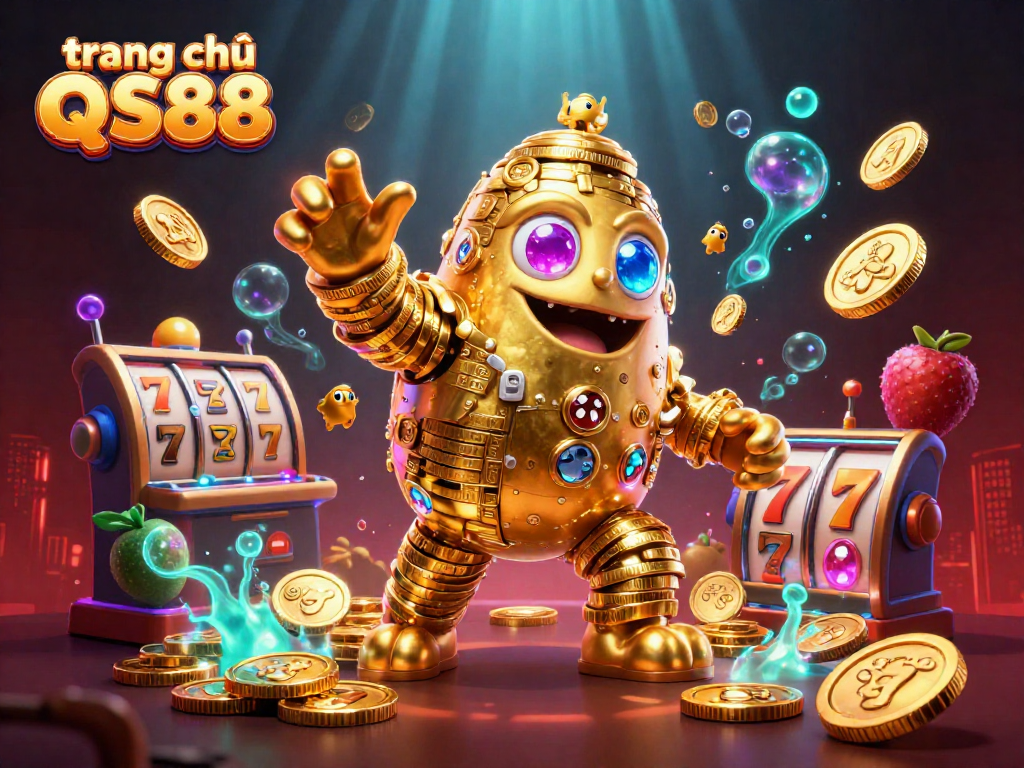 Engage with the thrilling world of gaming at trang chủ QS88 with dynamic slot elements and golden golem!