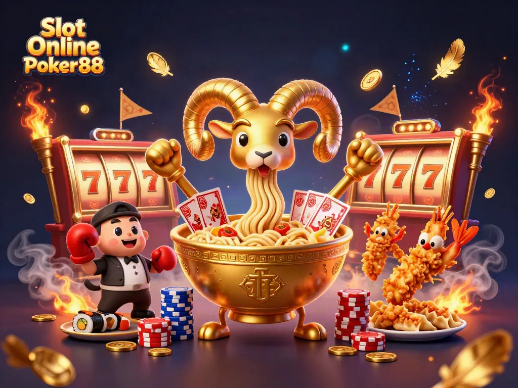 Engaging in thrilling gameplay with Slot Online Poker88 featuring exciting characters and rich casino elements.