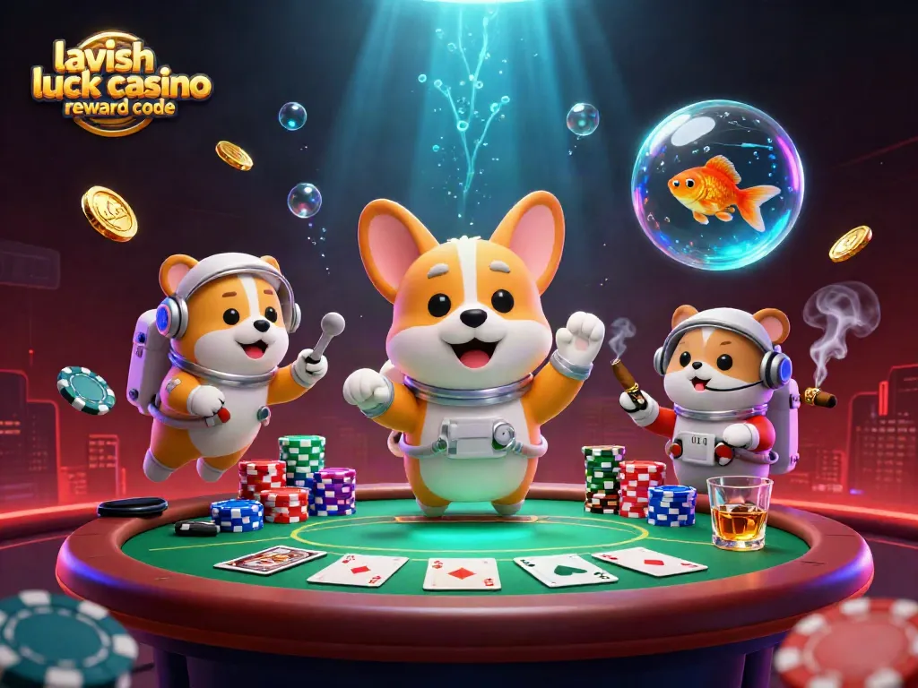 Experience the lavish luck casino reward code in action as players win exciting prizes in this vibrant casino scene.