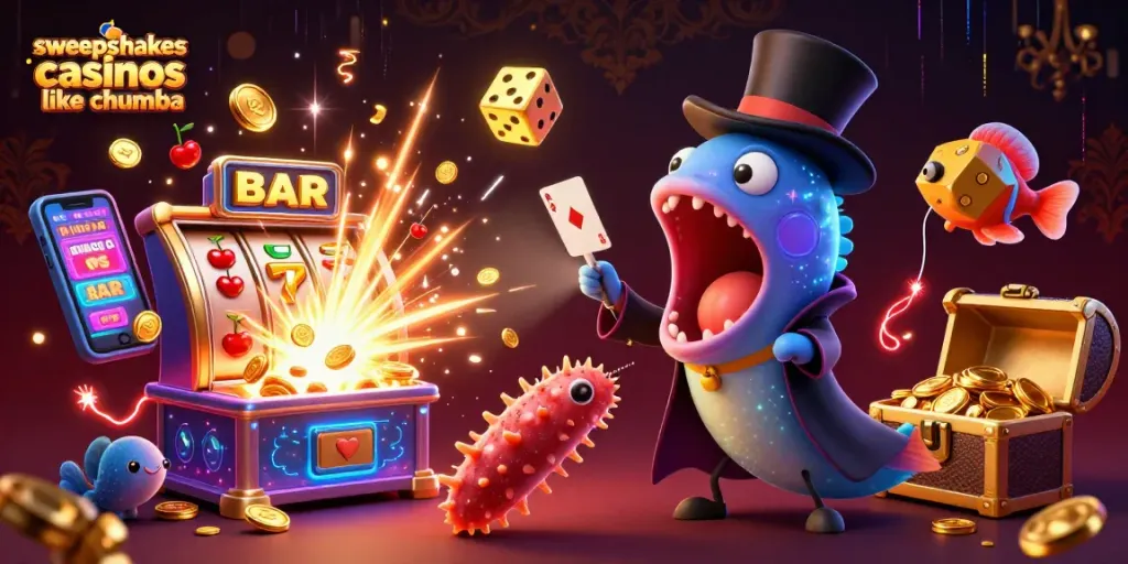 Engage in fun at sweepstakes casinos like Chumba with exciting card tricks and casino elements.