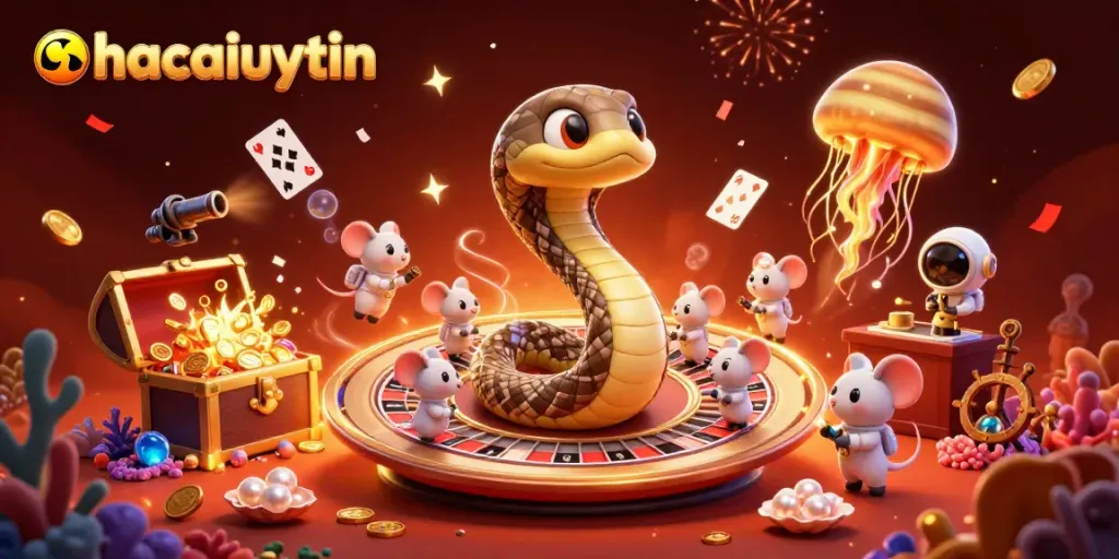 Engage with immersive casino fun at nhacaiuytin as astronaut mice bet on Saturn's roulette rings.