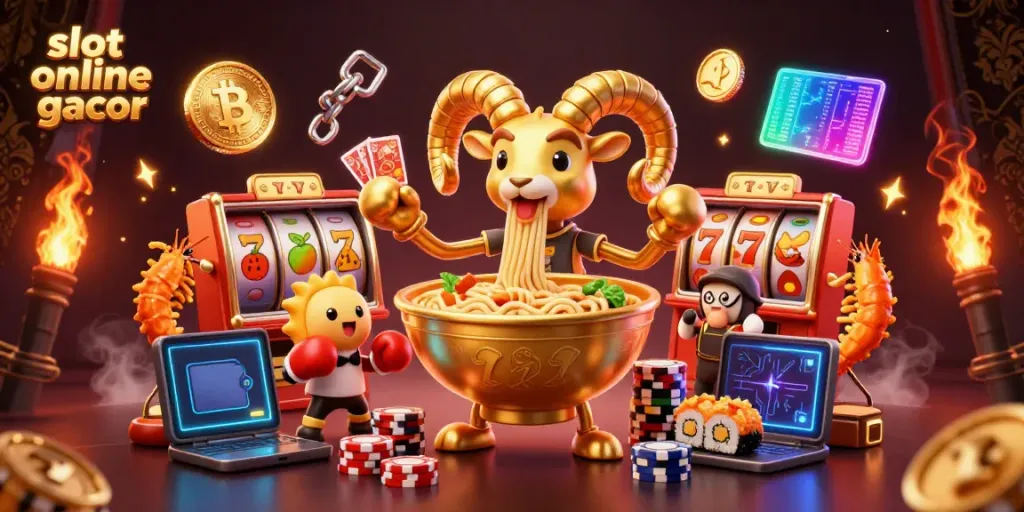 Menggandakan keseruan dengan slot online gacor di ilustrasi kasino 3D menarik ini.