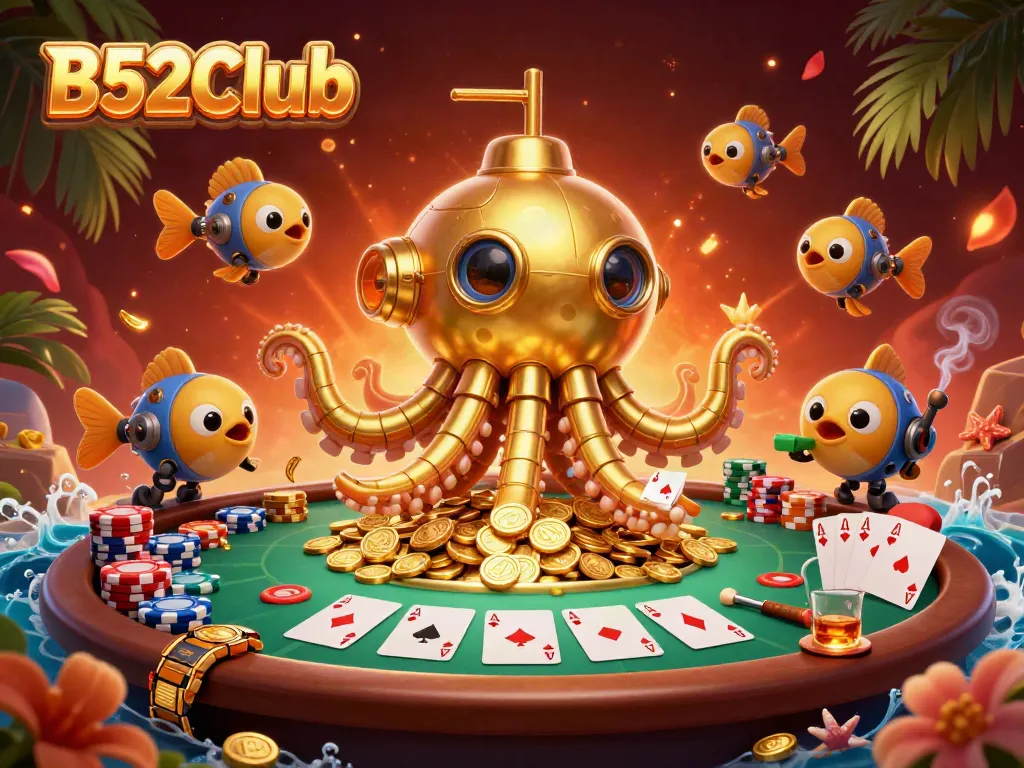 Experience thrilling play at B52Club with a dynamic scene of gaming action and excitement.