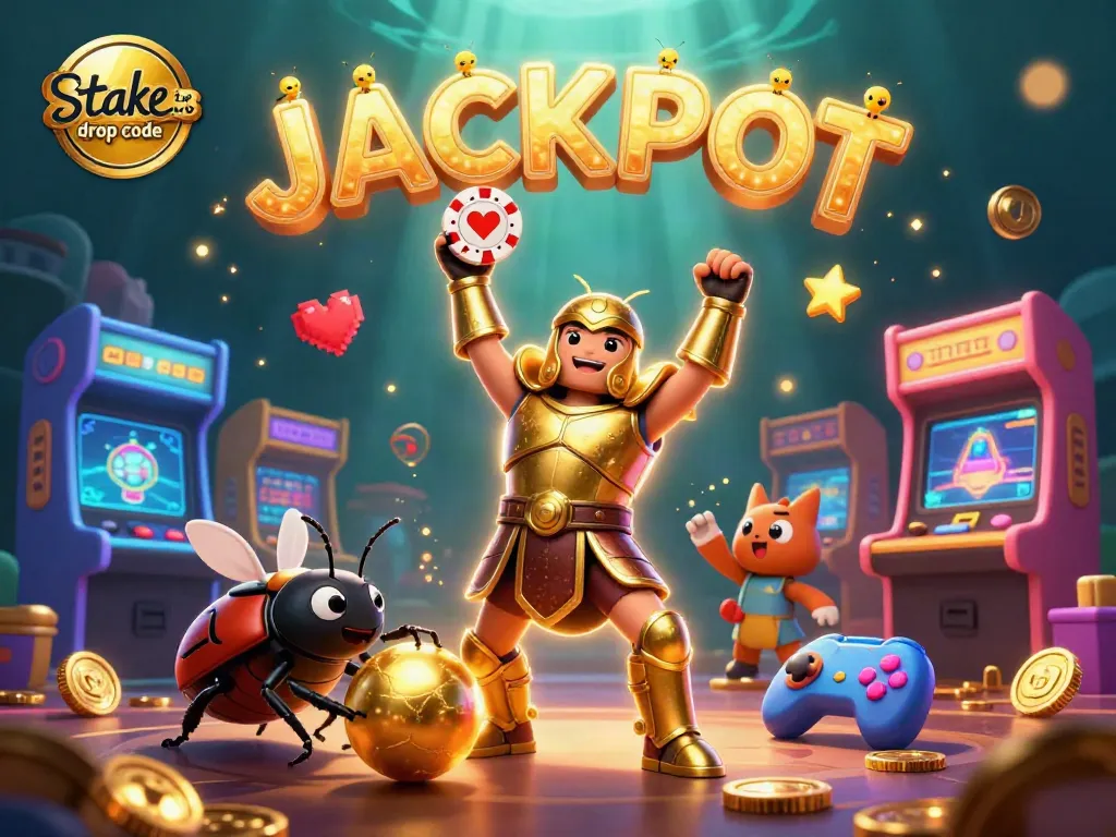 Claim your winnings with the latest stake.us bonus drop code in this vibrant casino scene.